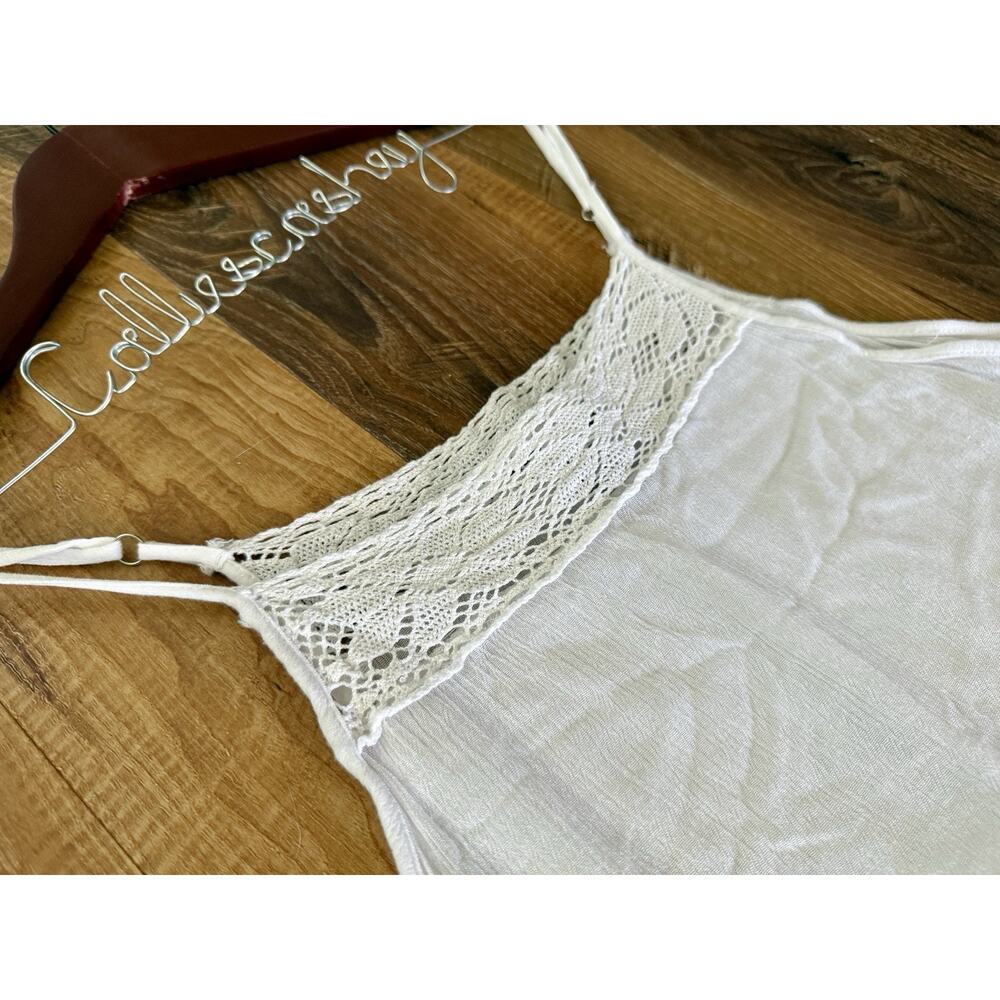 Raviva Women’s Size Large White Maxi Rayon/Cotton Tiered Cottagecore Dress Boho - Picture 4 of 8